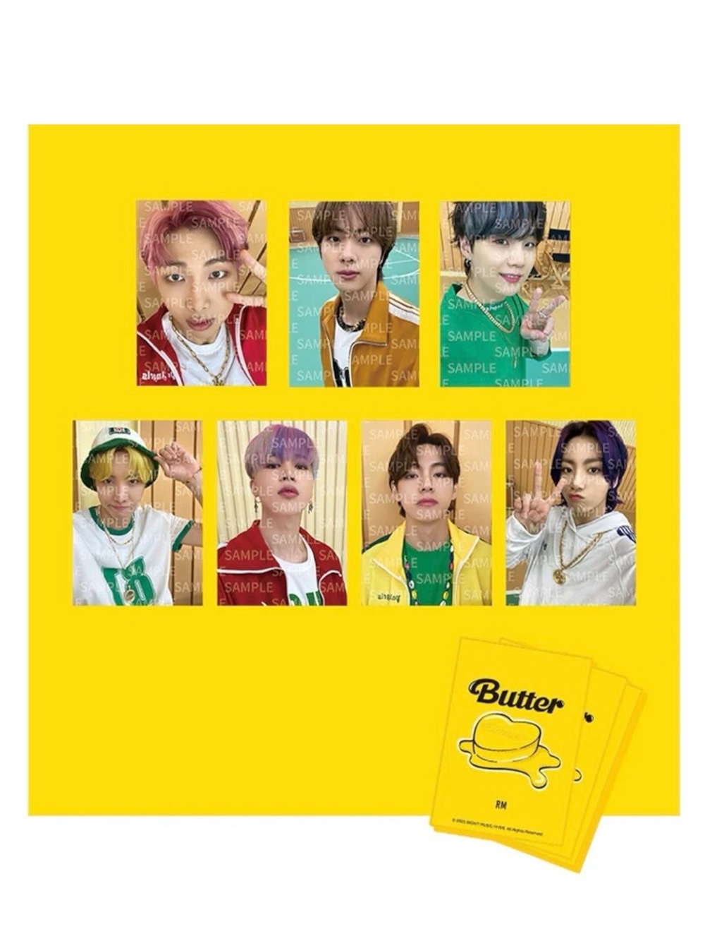 OFFICIAL BTS BUTTER CARDIGAN PHOTOCARD FULL SET - BRAND NEW, NOT SEALED